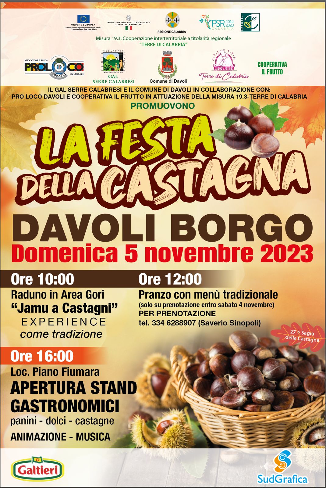 Scopri di più sull'articolo La Festa della Castagna 2023 a Davoli Borgo: una giornata di tradizione, gusto e comunità